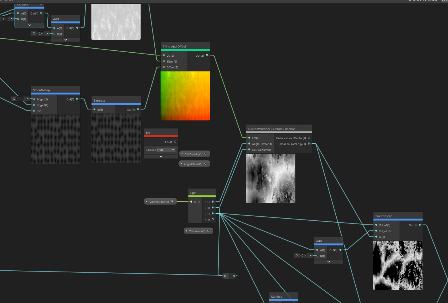 Custom crack shader