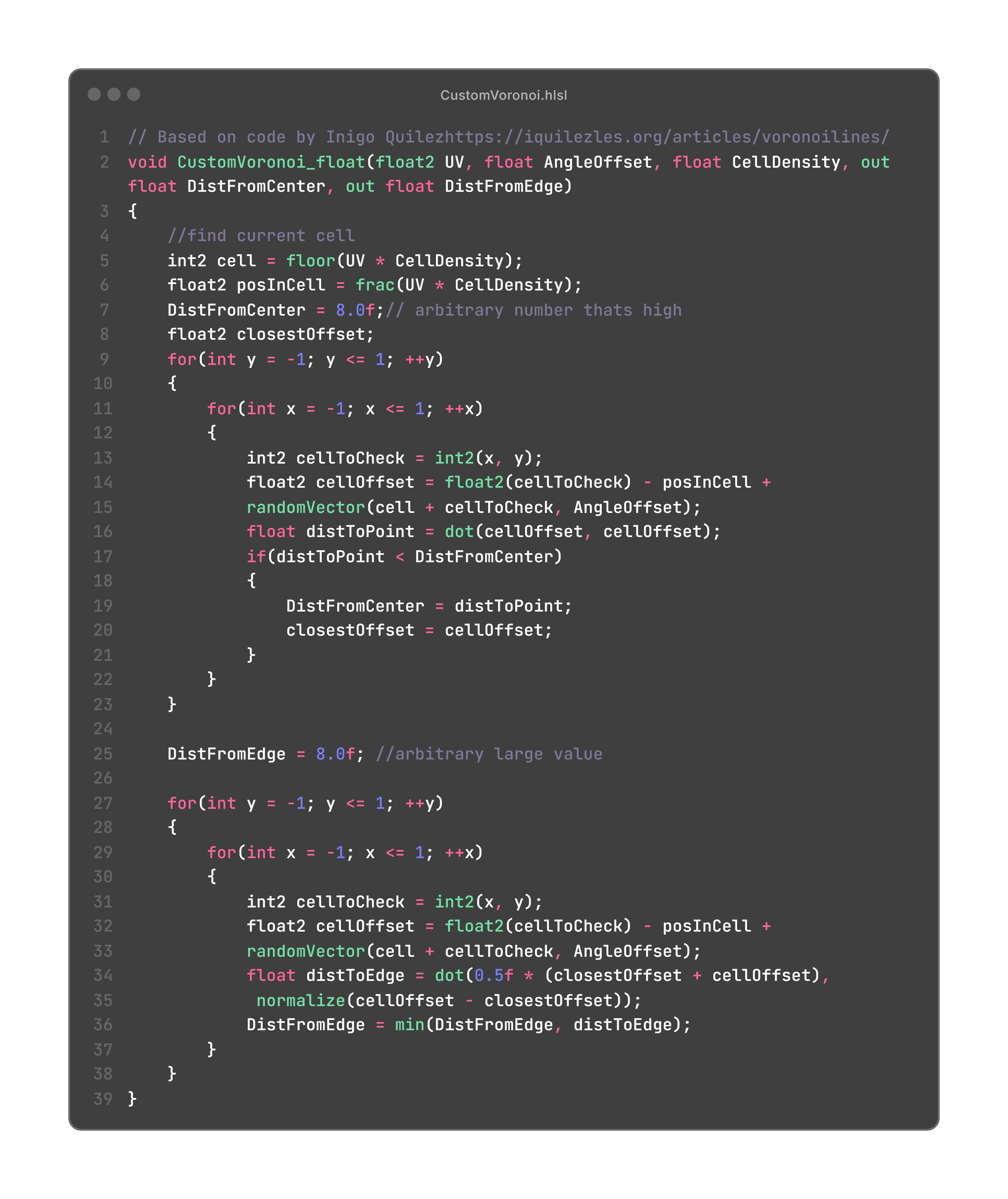 HLSL code